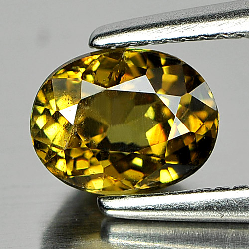 0.95 Ct. Alluring Gemstone Natural Yellow Demantoid Garnet Oval Shape