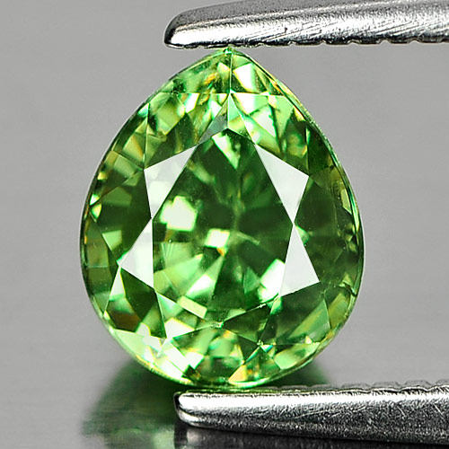 Natural Gemstone 1.14 Ct. Pear Shape Green Demantoid Garnet