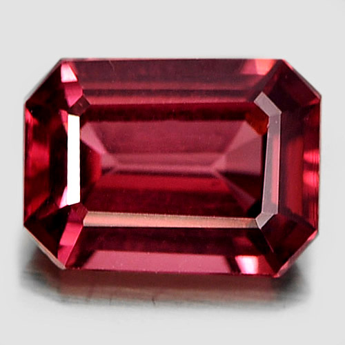 0.99 Ct. Natural Gemstone Purplish Pink Rhodolite Garnet Octagon Shape 6.7x5 mm.