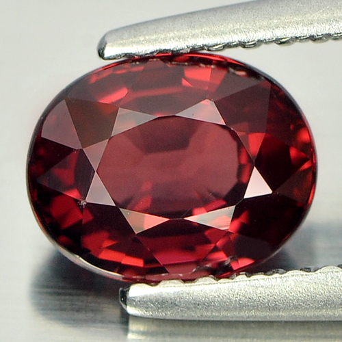 1.36 Ct. Good Color Oval Purplish Red Natural Gemstone Rhodolite Garnet