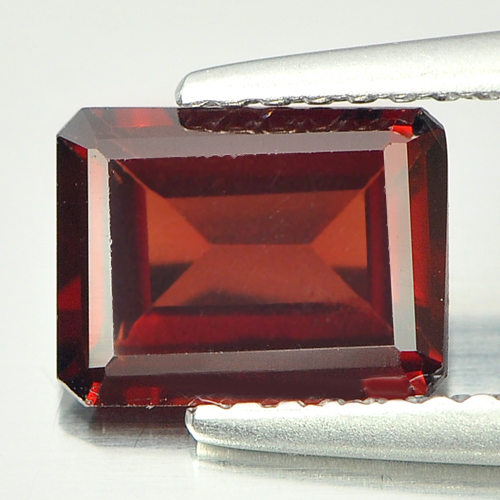 1.69 Ct. Octagon Shape Natural Gemstone Orangish Red Garnet Unheated