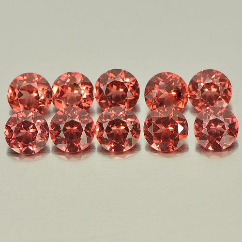 1.94 Ct. 10 Pcs. Natural Purplish Pink Rhodolite Garnet Gemstones Unheated