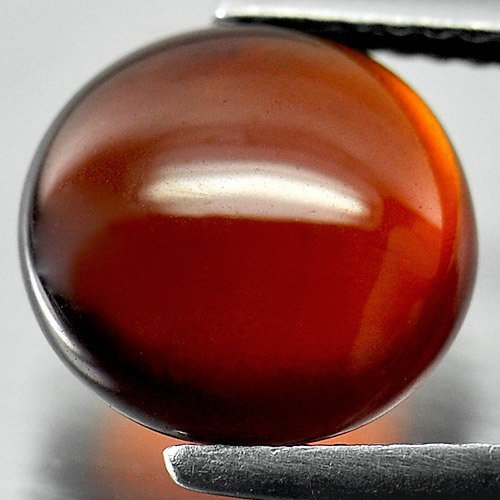 4.64 Ct. Round Cabochon Natural Gemstone Reddish Orange Hessonite Garnet
