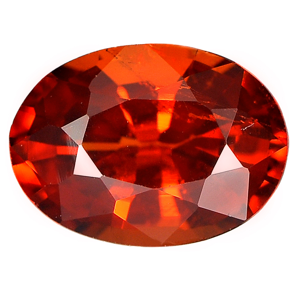 1.00 Ct. Oval Shape Natural Gemstone Reddish Orange Spessartine Garnet Unheated