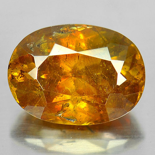 Certified 3.17 Ct. Oval Shape Natural Gem Yellow Sphalerite Unheated