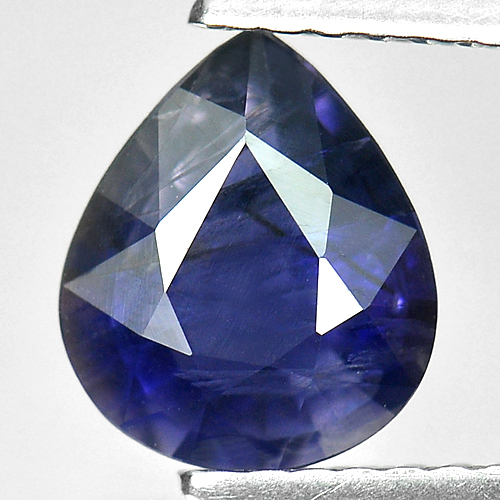 1.06 Ct. Natural Violet Blue Iolite Gemstone Pear Shape From Madagascar