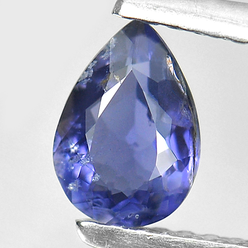 0.51 Ct. Pear Shape Natural Violet Blue Iolite Gemstone Unheated