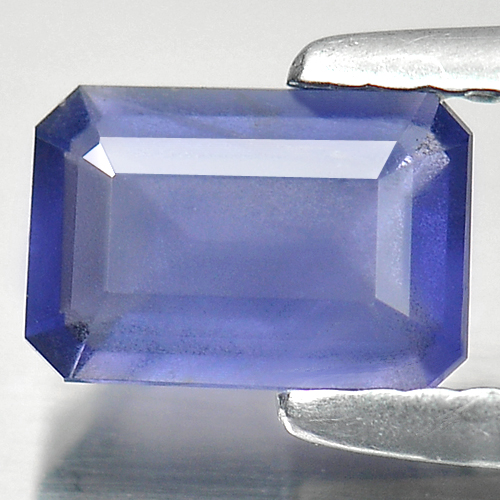0.70 Ct. Natural Gemstone Violet Blue Iolite Octagon Shape From Madagascar