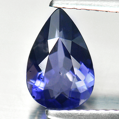 0.94 Ct. Pear Shape Natural Violet Blue Iolite Gemstone Madagascar