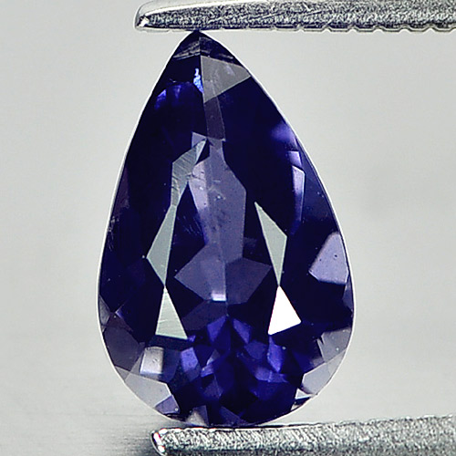 1.11 Ct. Pear Shape Natural Gemstone Violet Blue Iolite Unheated