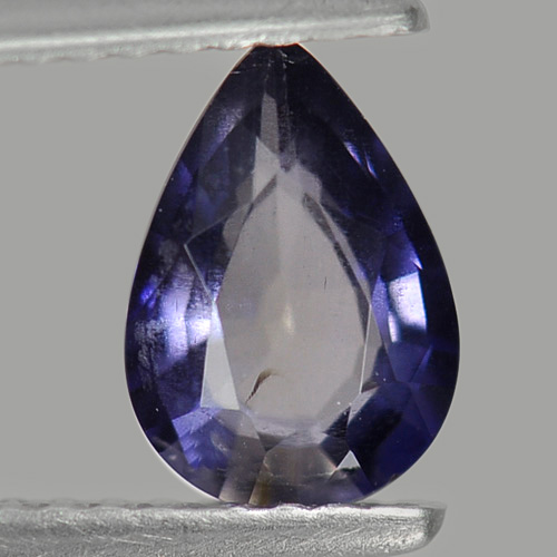 0.90 Ct. Pear Shape Natural Gemstone Violet Blue Iolite Unheated