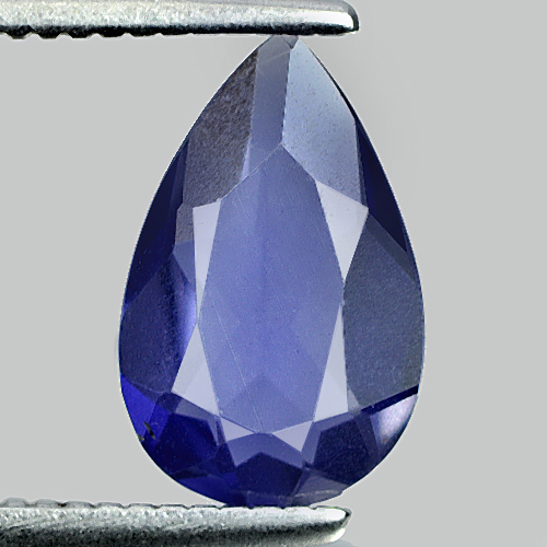 0.76 Ct. Pear Shape Natural Gem Violet Blue Iolite From Madagascar