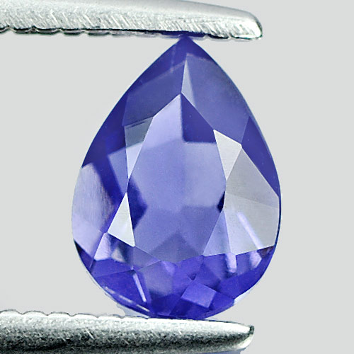 0.56 Ct. Pear Shape Natural Gem Violet Blue Iolite From Madagascar