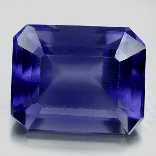 0.97 Ct. Octagon Shape Natural Gem Violet Blue Iolite From Madagascar