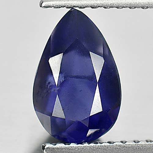 1.25 Ct. Pear Shape Natural Gem Violet Blue Iolite Unheated