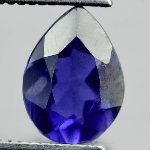 0.94 Ct. Pear Shape Natural Gemstone Violet Blue Iolite Unheated