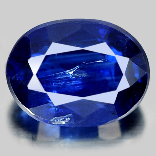 Unheated 1.94 Ct. Oval Natural Gemstone Blue Kyanite Sz 8 x 6 Mm.