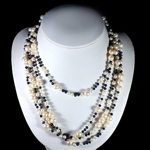 439.40 Ct. Natural Multi Color Pearl Strands Necklace