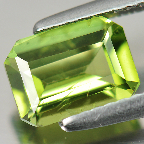 1.27 Ct. Octagon Shape Natural Gemstone Green Peridot Unheated
