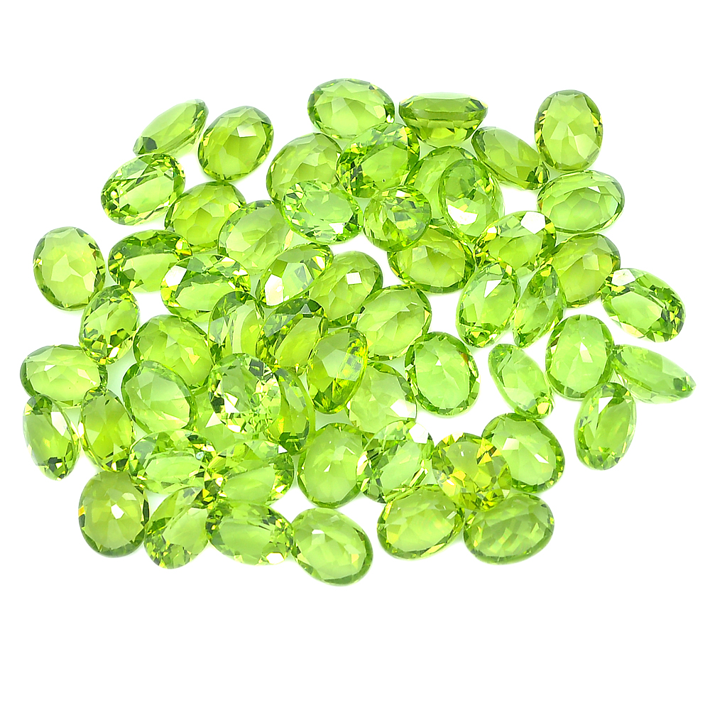 1 Pc. / $ 8.99 Oval Shape 9 x 7 Mm. Natural Gemstones Green Peridot Unheated