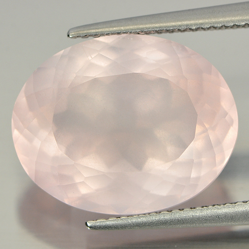 11.66 Ct. Unheated Natural Gemstone Oval Shape Rose Pink Quartz Brazil
