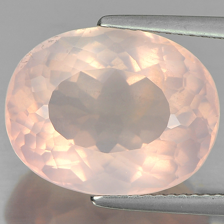10.02 Ct. Alluring Oval Shape Gemstone Natural Rose Pink Quartz Unheated