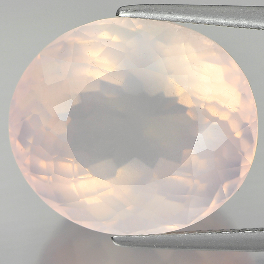 22.06 Ct. Oval Shape Natural Gemstone Rose Pink Quartz From Brazil Unheated
