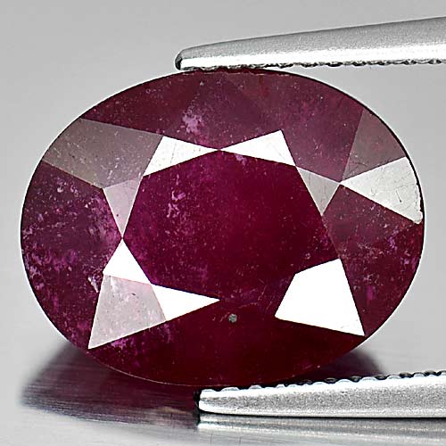 7.53 Ct. Oval Facet Natural Blood Red Ruby Madagascar