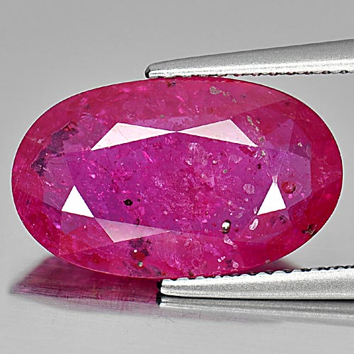 6.95 Ct. Oval Shape Natural Red Pink Ruby Mozambique