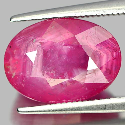 8.72 Ct. Oval Shape Natural Red Pink Ruby Mozambique