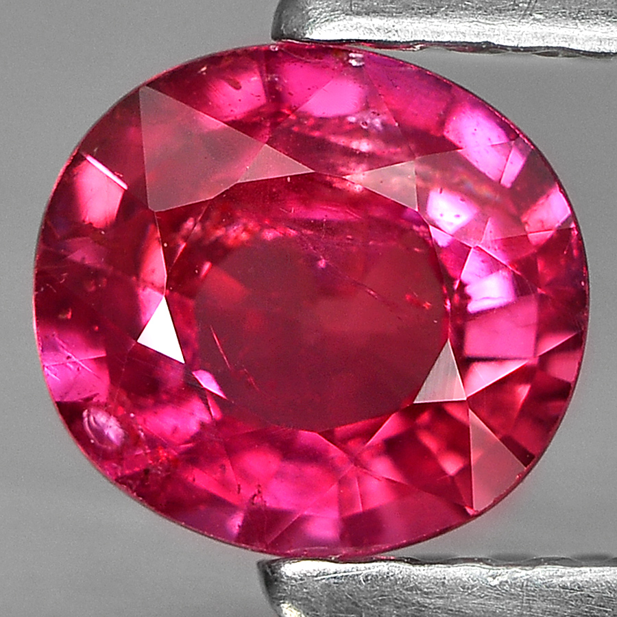 Unheated 0.78 Ct. Oval Natural Reddish Pink Ruby Gem