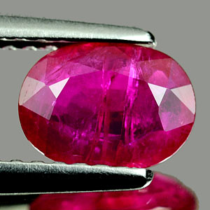 0.97 Ct. Oval Shape Natural Gem Purplish Pink Ruby