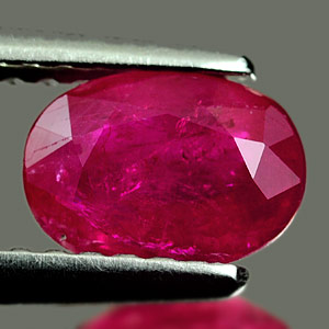 0.98 Ct. Oval Shape Natural Gem Purplish Pink Ruby
