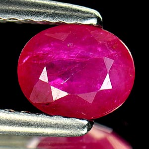 0.70 Ct. Oval Natural Purplish Pink Ruby Tanzania Gem