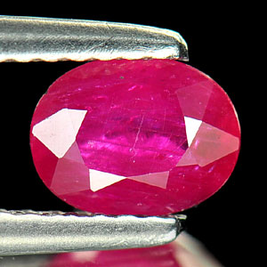 0.75 Ct. Oval Natural Purplish Pink Ruby Tanzania Gem