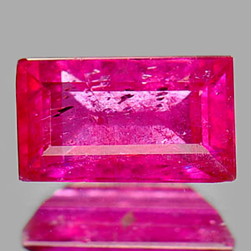 1.19 Ct. Baguette Shape Natural Gem Purplish Pink Ruby Mozambique