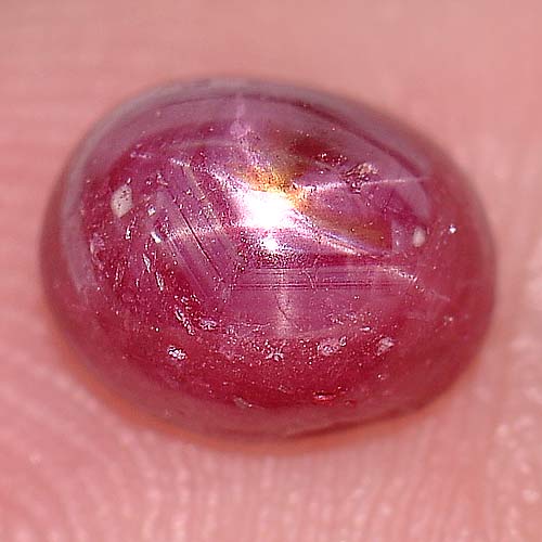 1.34 Ct. Oval Cabochon Natural Gemstone 6 Rays Red Star Ruby