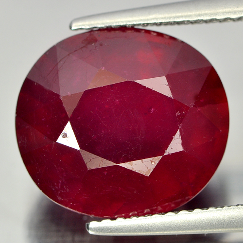 Natural 11.05 Ct. Oval Shape Red Ruby Gemstone From Madagascar