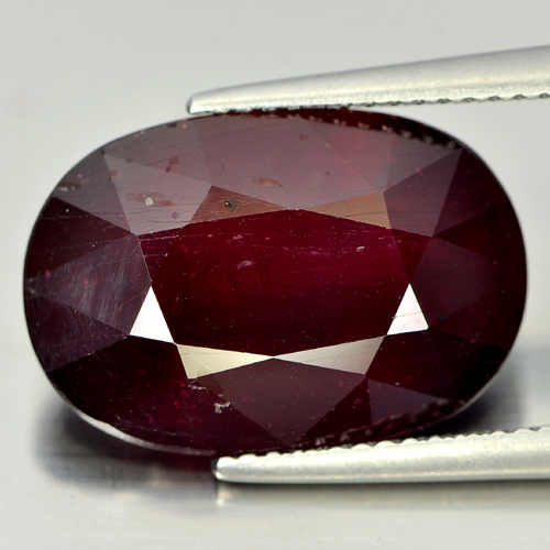 13.94 Ct. Natural Gemstone Oval Shape Purplish Red Ruby Form Madagascar