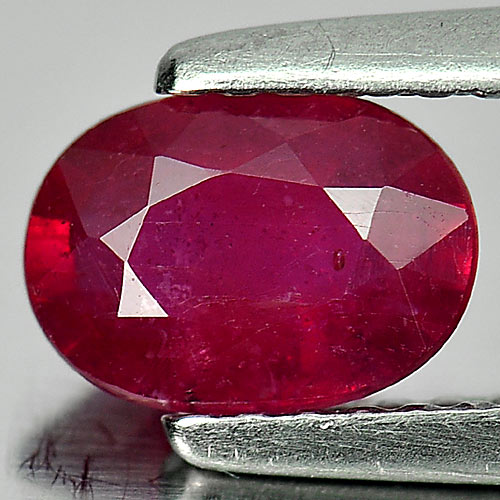 Nice Gemstone 1.09 Ct. Natural Pinkish Red Ruby Oval Shape
