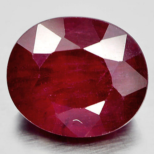 1.08 Ct. Good Color Oval Natural Gemstone Pinkish Red Ruby Madagascar