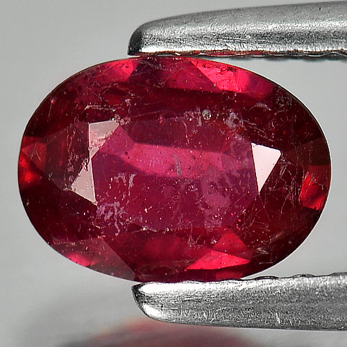 1.06 Ct. Oval Shape Natural Gem Pinkish Red Ruby From Madagascar