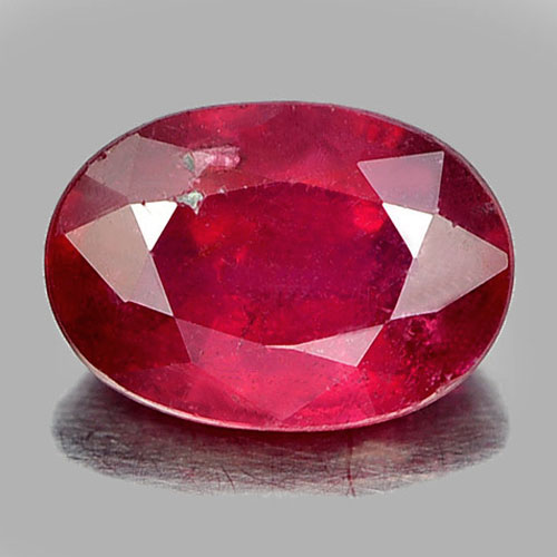 1.03 Ct. Oval Shape Natural Gem Pinkish Red Ruby From Madagascar