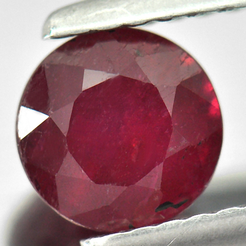 1.27 Ct. Nice Round Natural Gem Pinkish Red Ruby From Madagascar