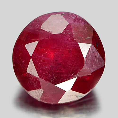 1.13 Ct. Attractive Round Shape Natural Gemstone Pinkish Red Ruby