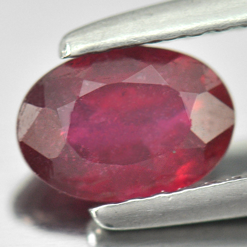 0.94 Ct. Oval Natural Gemstone Pinkish Red Ruby Madagascar