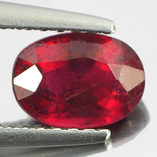 1.24 Ct. Oval Shape Natural Gem Red Ruby From Madagascar