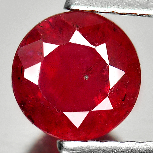 1.14 Ct. Round Natural Gemstone Red Ruby Size 6 x 6 Mm.
