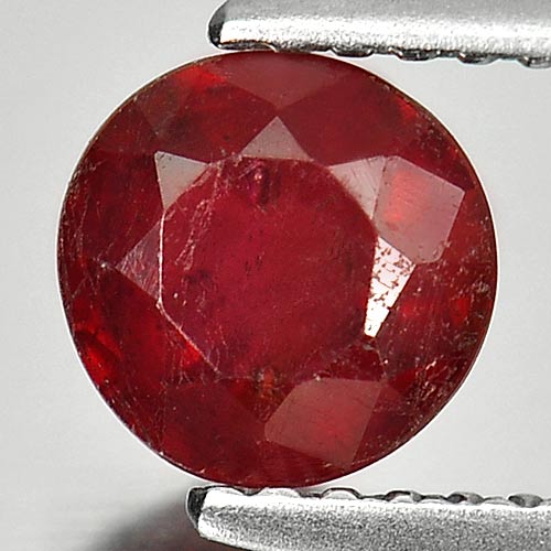 1.17 Ct. Attractive Round Natural Gem Red Ruby Madagascar