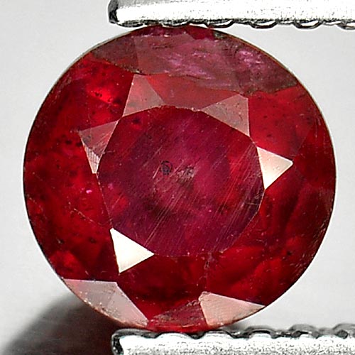 1.13 Ct. Attractive Natural Gemstone Red Ruby Round Shape